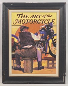 David Uhl "The Art Of The Motorcycle" Glclee Print Signed & Numbered