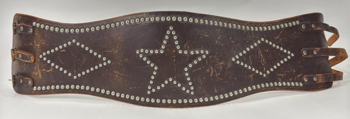 1940s-50s Custom Studded Leather Motorcycle Kidney Belt