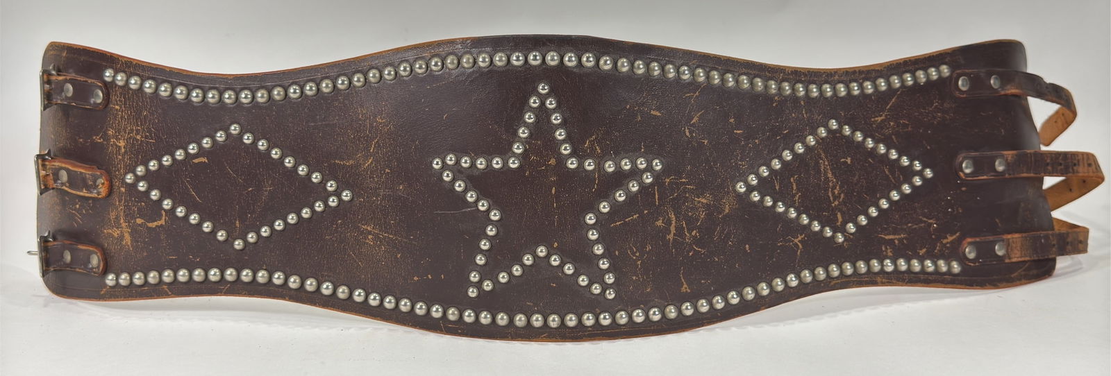 1940s-50s Custom Studded Leather Motorcycle Kidney Belt (1 of 17)