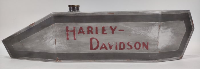 1914 Harley-Davidson Board Track Racer Tank Replica Wall Mount Display