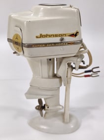 Vintage K&O Japan Johnson Super Sea-Horse 50 Battery Op Outboard Boat Motor