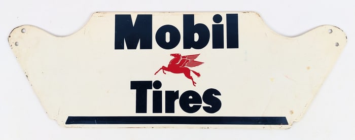 Vintage NOS Mobil Tires SST Tire Display Rack Stand Sign