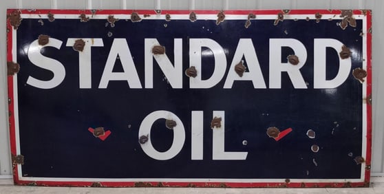 8ft Vintage SSP Standard Oil Advertising Sign