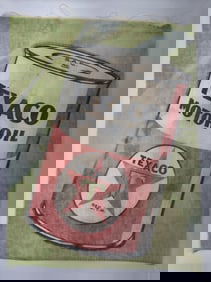 Vintage Texaco Motor Oil Cloth Advertising Banner