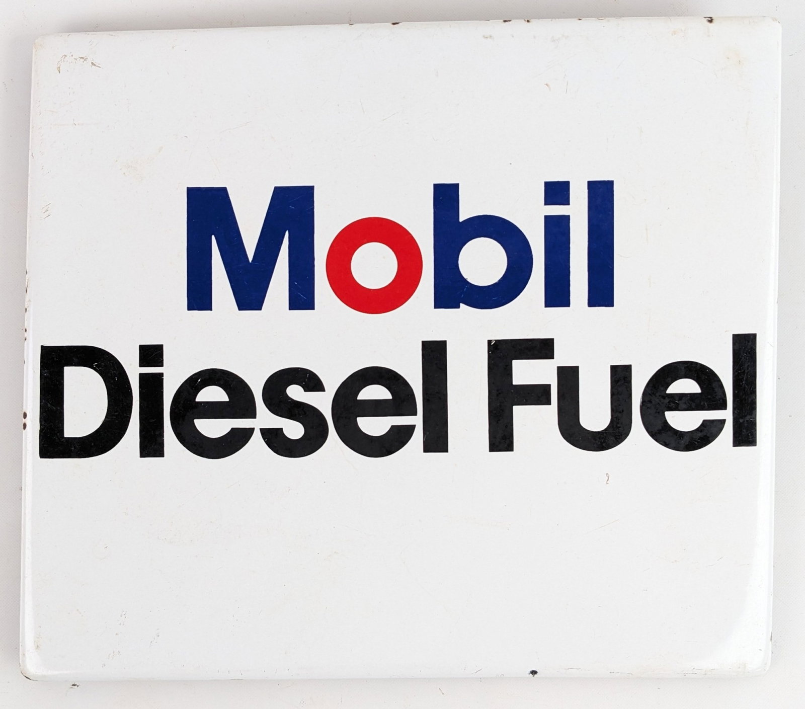 Vintage SSP Mobil Diesel Fuel Gas Pump Plate Advertising Sign (1 of 4)