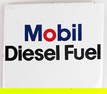 Vintage SSP Mobil Diesel Fuel Gas Pump Plate Advertising Sign
