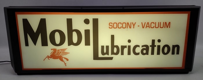 Mobil Lubrication ROG Lighted Glass Countertop Fantasy Advertising Sign