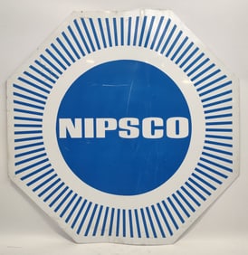 Vintage SST Northern Indiana Public Service Company NIPSCO Sign