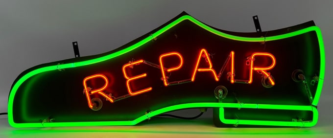 3ft Shoe Repair Custom Neon Advertising Sign