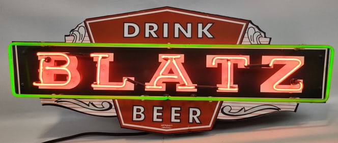 Blatz Beer Custom 2-Color Neon Advertising Sign