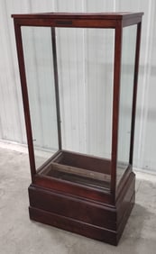 Antique F.C. Jorgensen & Co. Oak & Glass Mercantile Display Cabinet