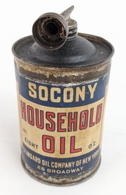 Early SOCONY Standard Oil Household Oil 8oz Oil Can
