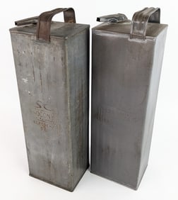 (2) Early SOCONY Standard Oil Kerosene 1 Gallon Oil Cans