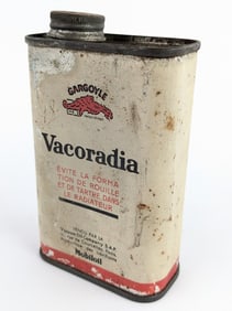 Early French Gargoyle Mobiloil Vacoradia Radiator Additive Can