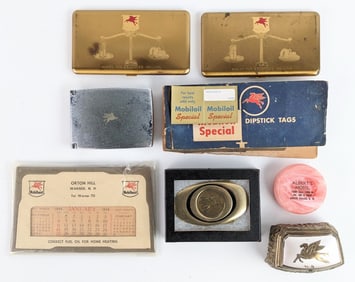 Lot Of Vintage Mobil Gas Station Promotional Items