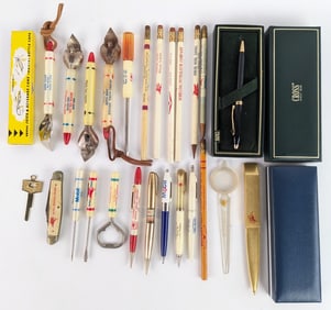 Vintage Mobil Gas Station Promotional Pens & More