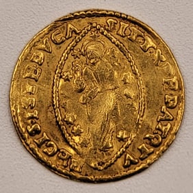 1606-12 Italian States-Venice Zecchino Gold Coin