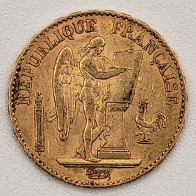 1877A France 20 Francs Gold Coin