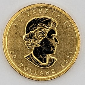 2011 Canada $50 One Ounce .9999 Gold Maple Leaf Coin