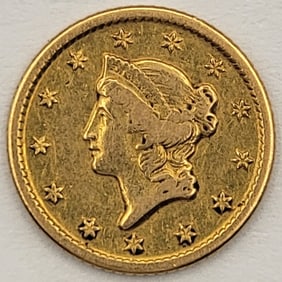 1849-O United States $1 Liberty Head Gold Coin