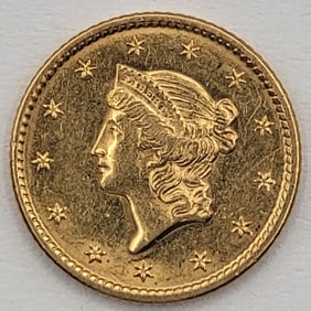 1849 United States $1 Liberty Head Gold Coin