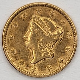 1850 United States $1 Liberty Head Gold Coin