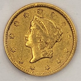 1851 United States $1 Liberty Head Gold Coin