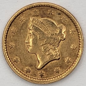 1851 United States $1 Liberty Head Gold Coin