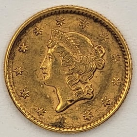 1852 United States $1 Liberty Head Gold Coin