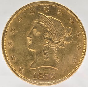 1879 United States Liberty Head Coronet Type Eagle $10.00 Gold Coin