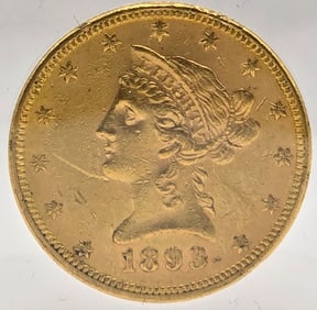 1893 United States Liberty Head Coronet Type Eagle $10.00 Gold Coin