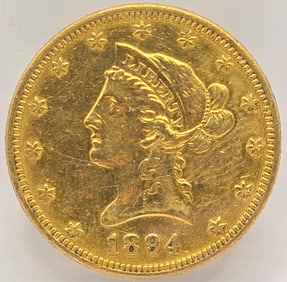 1894 United States Liberty Head Coronet Type Eagle $10.00 Gold Coin