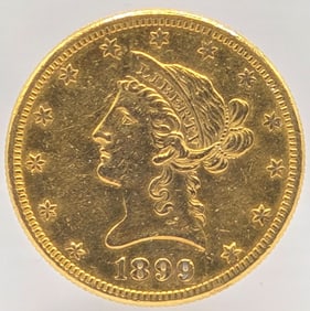 1899-S United States Liberty Head Coronet Type Eagle $10.00 Gold Coin