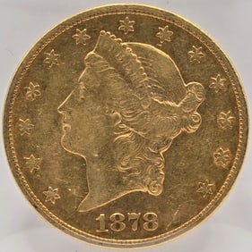 1878-S United States Liberty Head Double Eagle $20.00 Gold Piece
