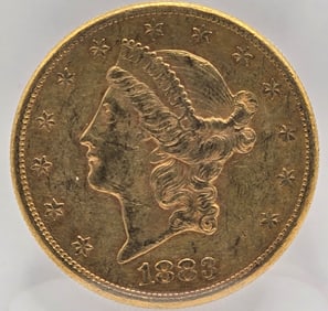 1883-S United States Liberty Head Double Eagle $20.00 Gold Piece