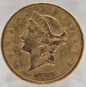 1889-S United States Liberty Head Double Eagle $20.00 Gold Piece