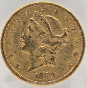 1889-S United States Liberty Head Double Eagle $20.00 Gold Piece