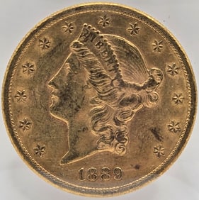 1889-S United States Liberty Head Double Eagle $20.00 Gold Piece