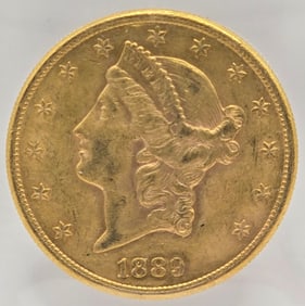 1889-S United States Liberty Head Double Eagle $20.00 Gold Piece
