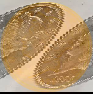 1893 United States Liberty Head Double Eagle $20.00 Gold Piece: 1893 United States Liberty Head Double Eagle $20.00 Gold Piece. Nice AU/BU condition. The coin is .900 fine and the net weight is .96750 ounce of pure gold.