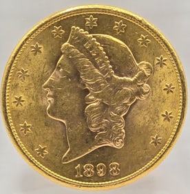 1898-S United States Liberty Head Double Eagle $20.00 Gold Piece