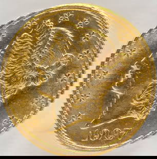 1907 United States Liberty Head Double Eagle $20.00 Gold Piece: 1907 United States Liberty Head Double Eagle $20.00 Gold Piece. Nice AU/BU condition. The coin is .900 fine and the net weight is .96750 ounce of pure gold.
