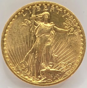 1910 United States Saint-Gaudens Double Eagle $20.00 Gold Piece