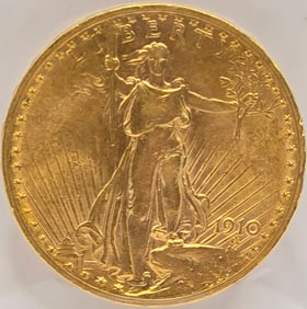 1910 United States Saint-Gaudens Double Eagle $20.00 Gold Piece