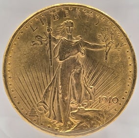 1910-S United States Saint-Gaudens Double Eagle $20.00 Gold Piece