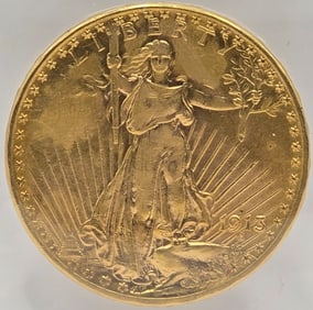 1913-D United States Saint-Gaudens Double Eagle $20.00 Gold Piece