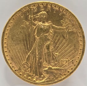 1914-S United States Saint-Gaudens Double Eagle $20.00 Gold Piece