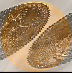 1916-S United States Saint-Gaudens Double Eagle $20.00 Gold Piece: 1916-S United States Saint-Gaudens Double Eagle $20.00 Gold Piece. Nice condition. The coin is .900 fine and the net weight is .96750 ounce of pure gold.