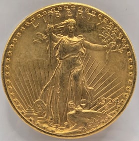 1924 United States Saint-Gaudens Double Eagle $20.00 Gold Piece