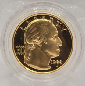 1999-W United States George Washington $5 Gold Commemorative Proof Coin